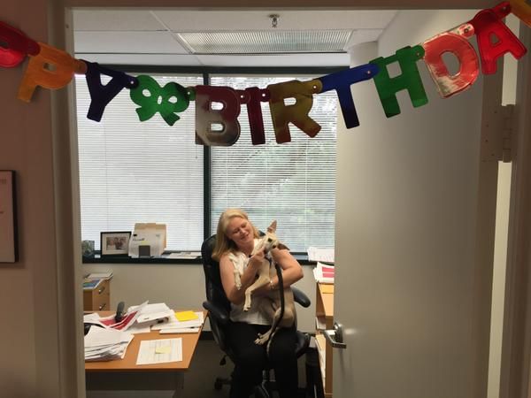 Star got a special birthday visit from Barny!
