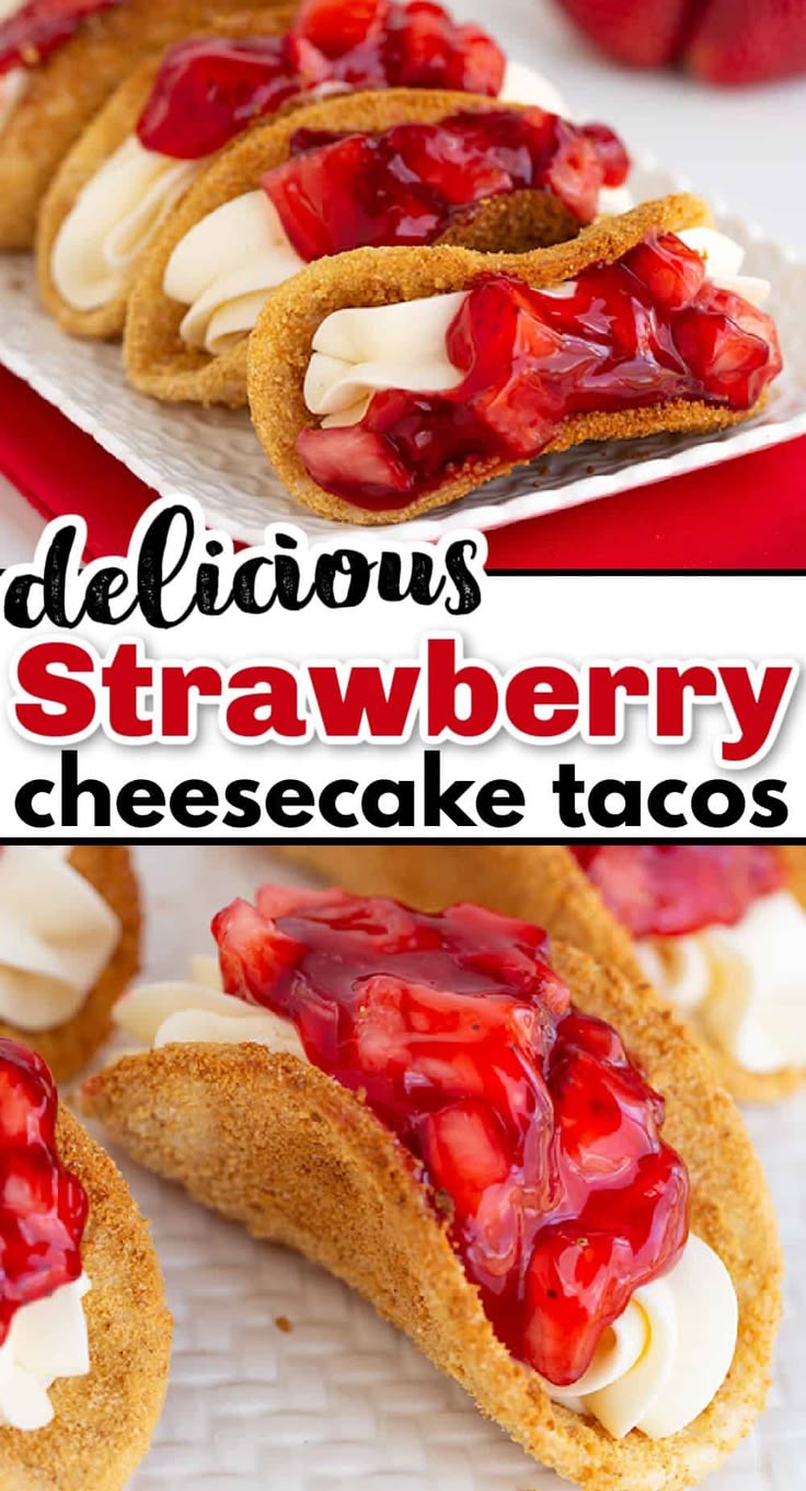 Mini Cheesecake Tacos - Have you tried Cheesecake Tacos? The