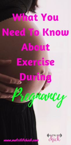 Exercise during pregnancy