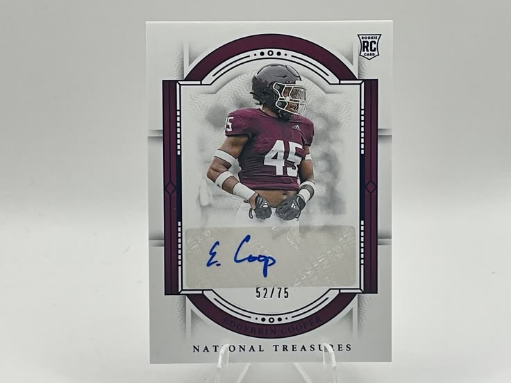 2024 National Treasures Collegiate Edgerrin Cooper Rookie Au