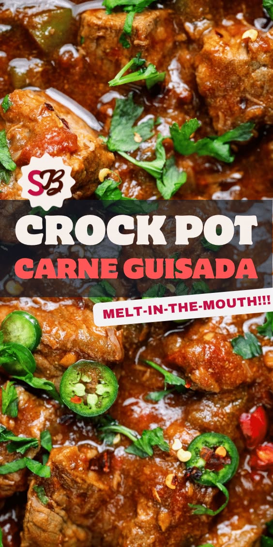 Level up your beef stew game with my Crock Pot Carne Guisada