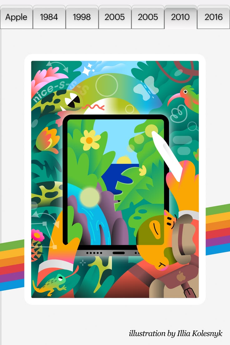 Illia Kolesnyk celebrates the revolution of the 2010 #iPad w