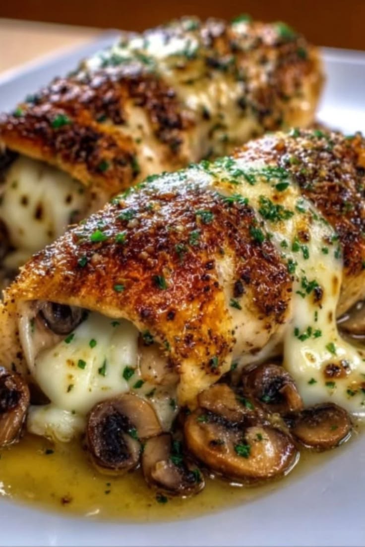 This Easy Cheesy Stuffed Chicken combines tender chicken, sa