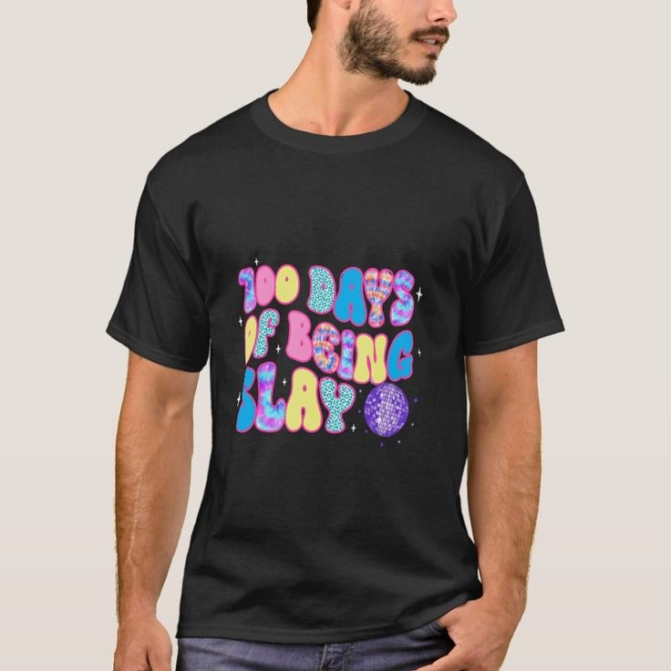 100 Days Being Slays Disco Students Teacher School T-Shirt
1