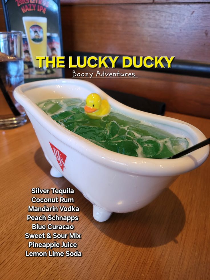 The Lucky Ducky at BJs Restaurant in Denton, TX 
#drinks #de