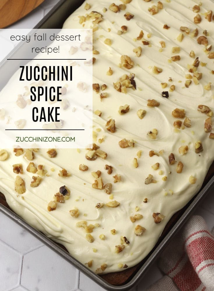 Zucchini spice cake recipe by Zucchini Zone. Zucchini spice 
