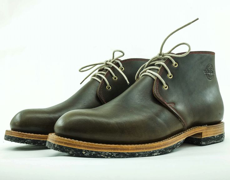 Role Club chukka boot in D.Olive. RC Corded halfsoles and he