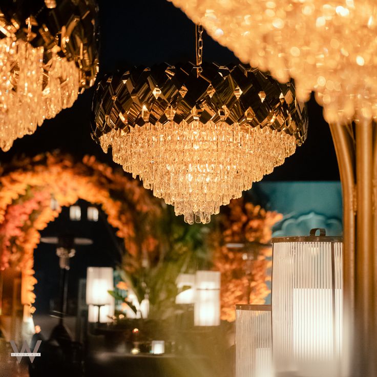 Opulence in every detail, our stunning chandelier from #WDH 