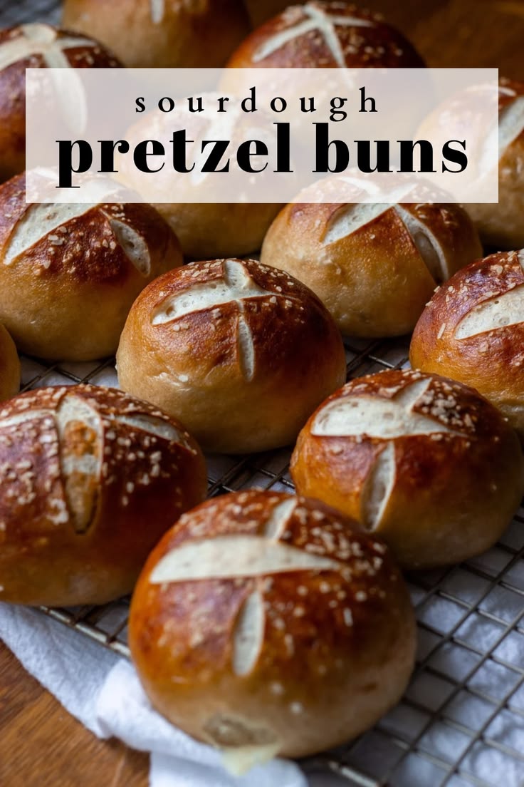 Soft pretzels, in bun form! Use these for sandwiches, or as 