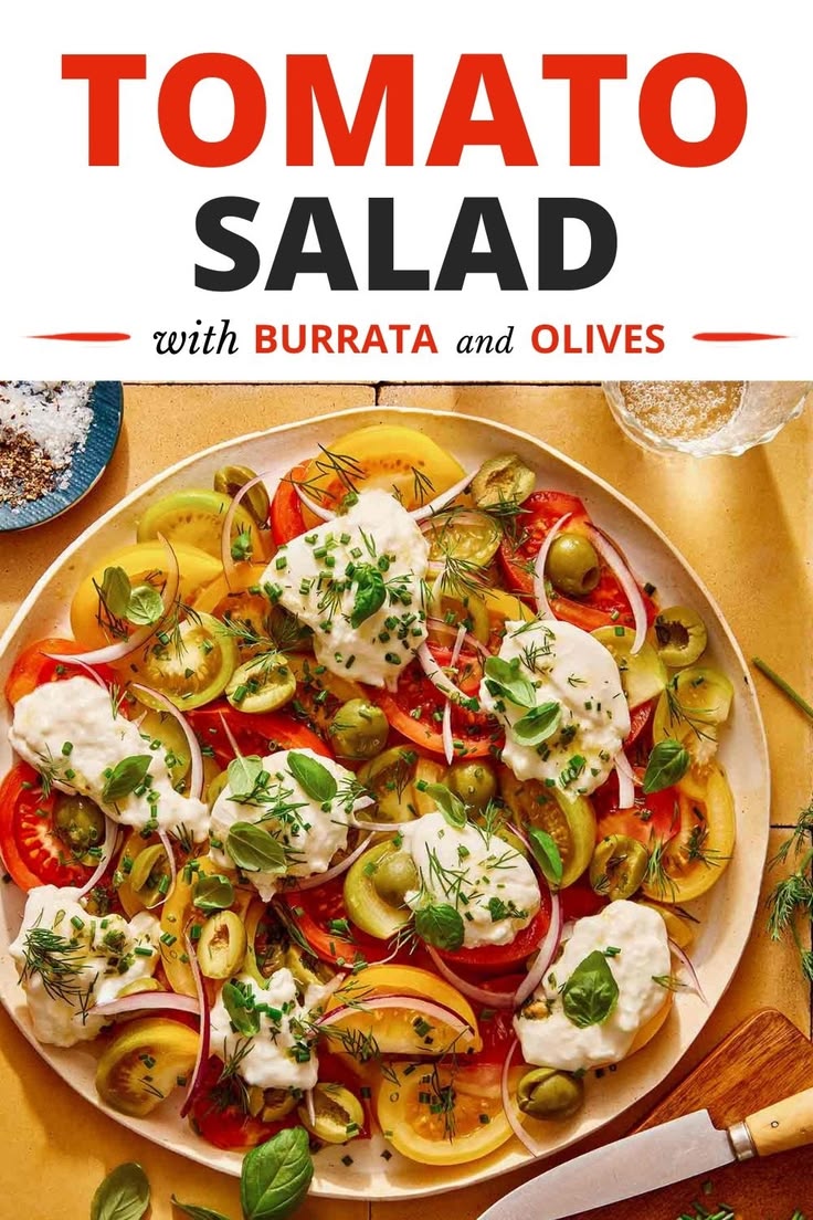 This Tomato salad is a fresh, colorful recipe made with juic