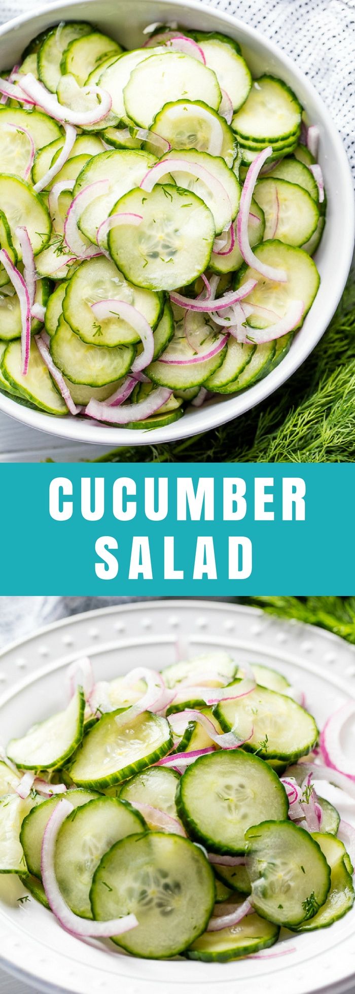 This Easy Cucumber Salad recipe is a family favorite recipe 
