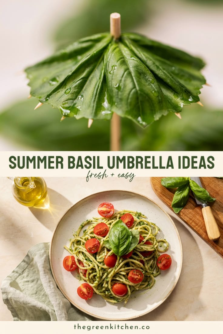 1. Basil Umbrella Caprese Salad This refreshing twist on the