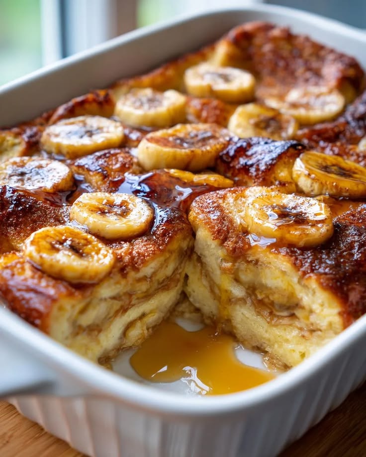 Hearty Banana French Toast Casserole | 5-Star Brunch Magic -