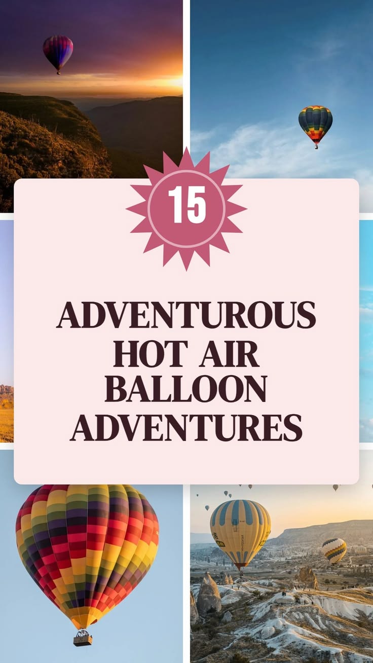 Picture yourself floating gently above colorful landscapes w
