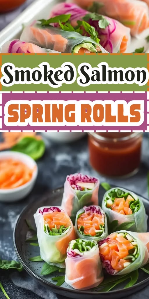 🥬🍣✨ Fresh, colorful, and delicious, these Smoked Salmon Spri