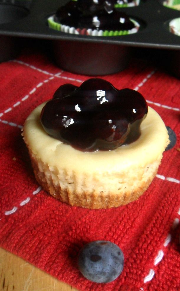 Mini Lemon Berry Cheesecakes
