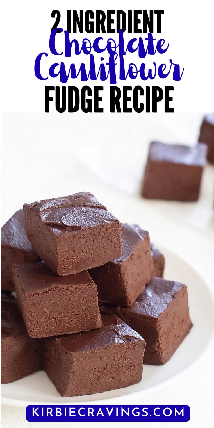 This healthier fudge combines two simple ingredients for a c