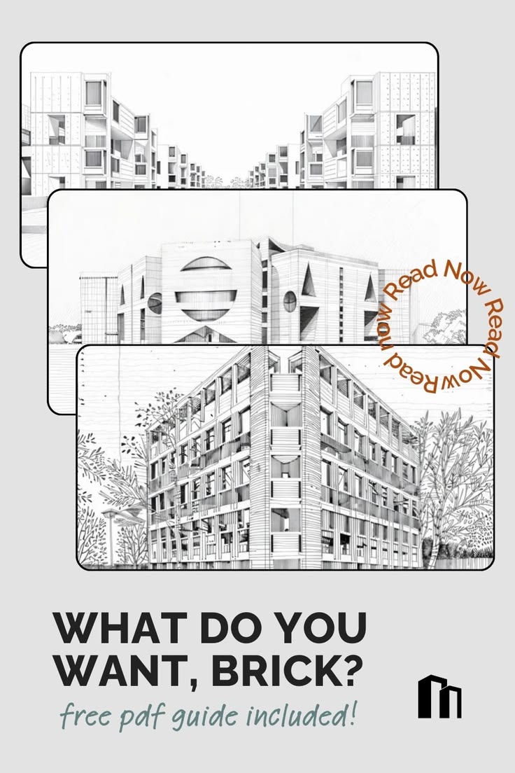 Louis Kahn’s, ‘What do you want, Brick?’ is more than an ane