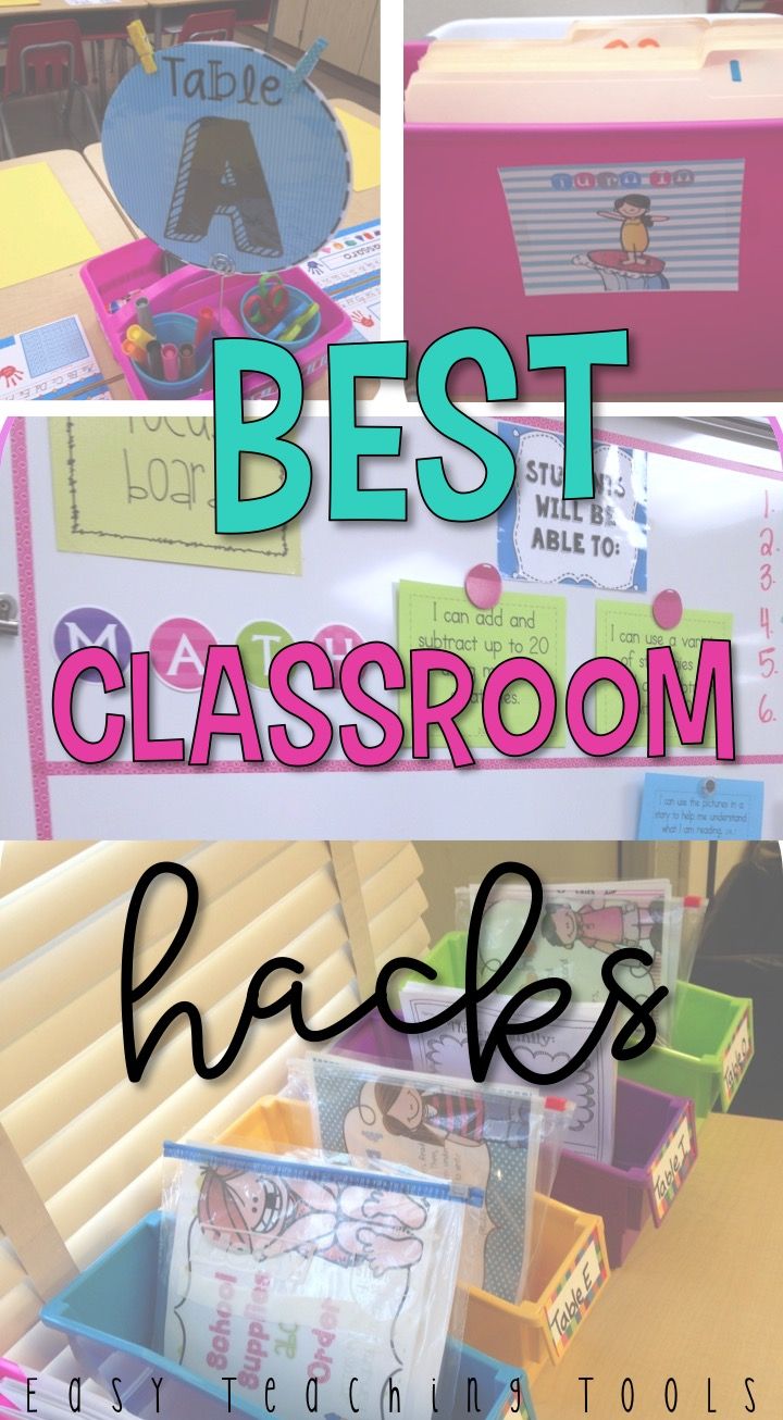 I want to share some of my classroom hacks that you can use 