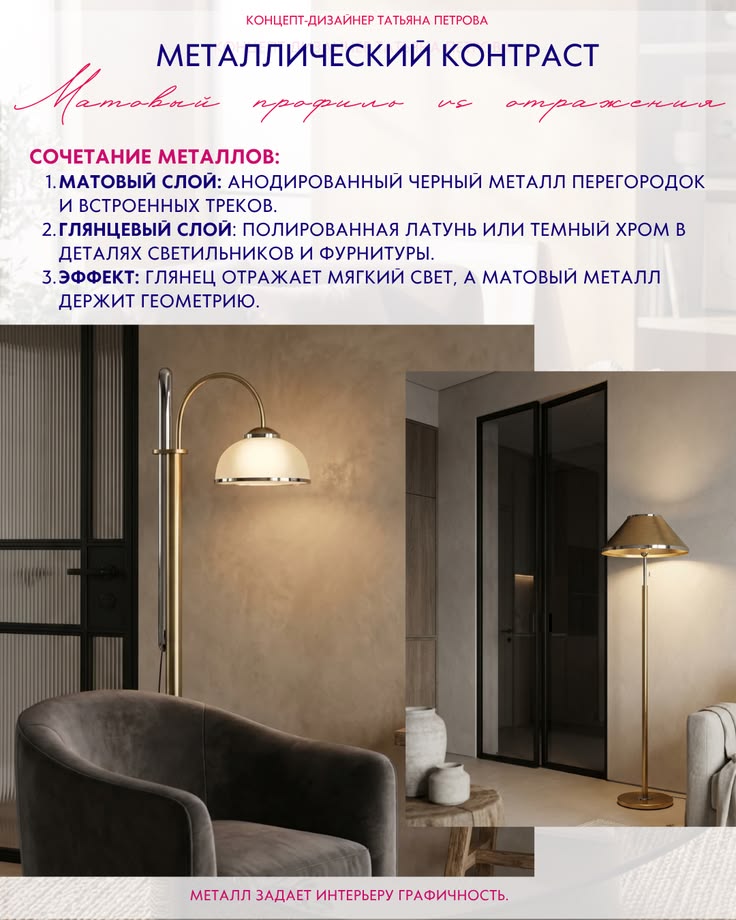 Боишься смешивать глянцевый декор и матовые профили, чтобы н