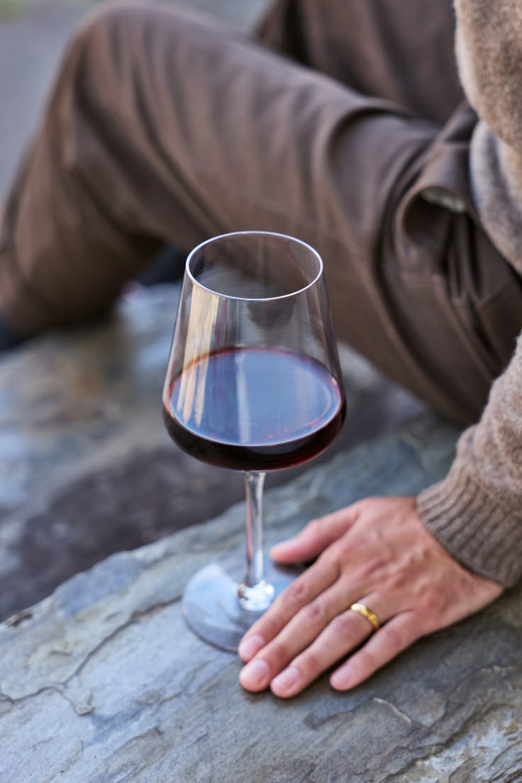 The Vintner Red Wine. A handblown bowl shaped to open the wi