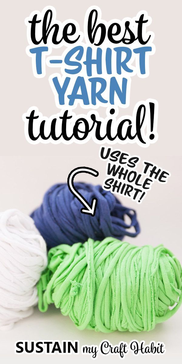 Make your own t-shirt yarn using the whole shirt! Check out 