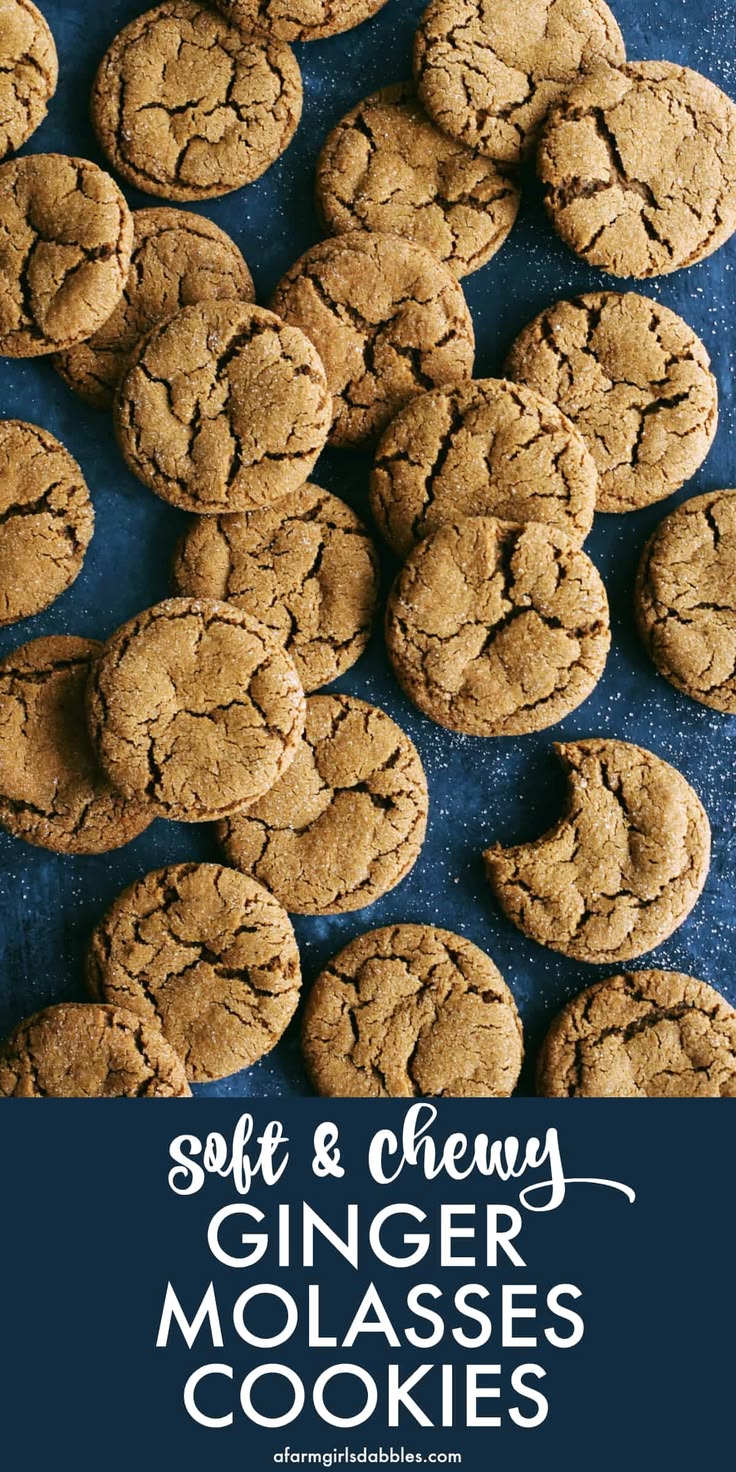 This Chewy Ginger Molasses Cookies recipe is easy to make, w