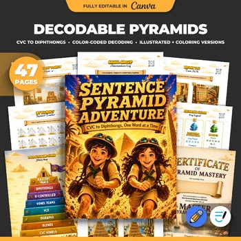 Decodable Sentence Pyramids: Phonics Fluency Practice is a S