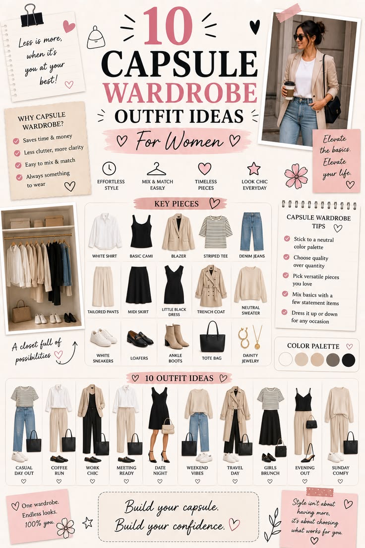 Build the perfect capsule wardrobe with versatile clothing e