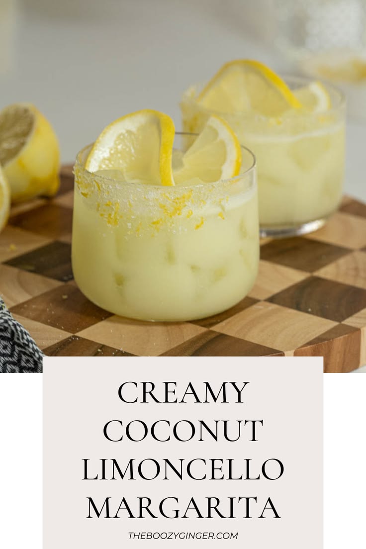 Sip on paradise with this Creamy Coconut Limoncello Margarit