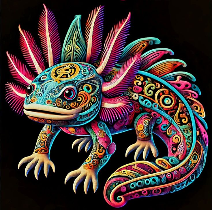 #alebrijes #ajolote #digital