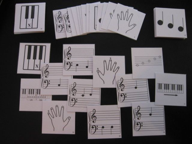 Faber Primer Level Flashcards  Bang Piano Game Instructions