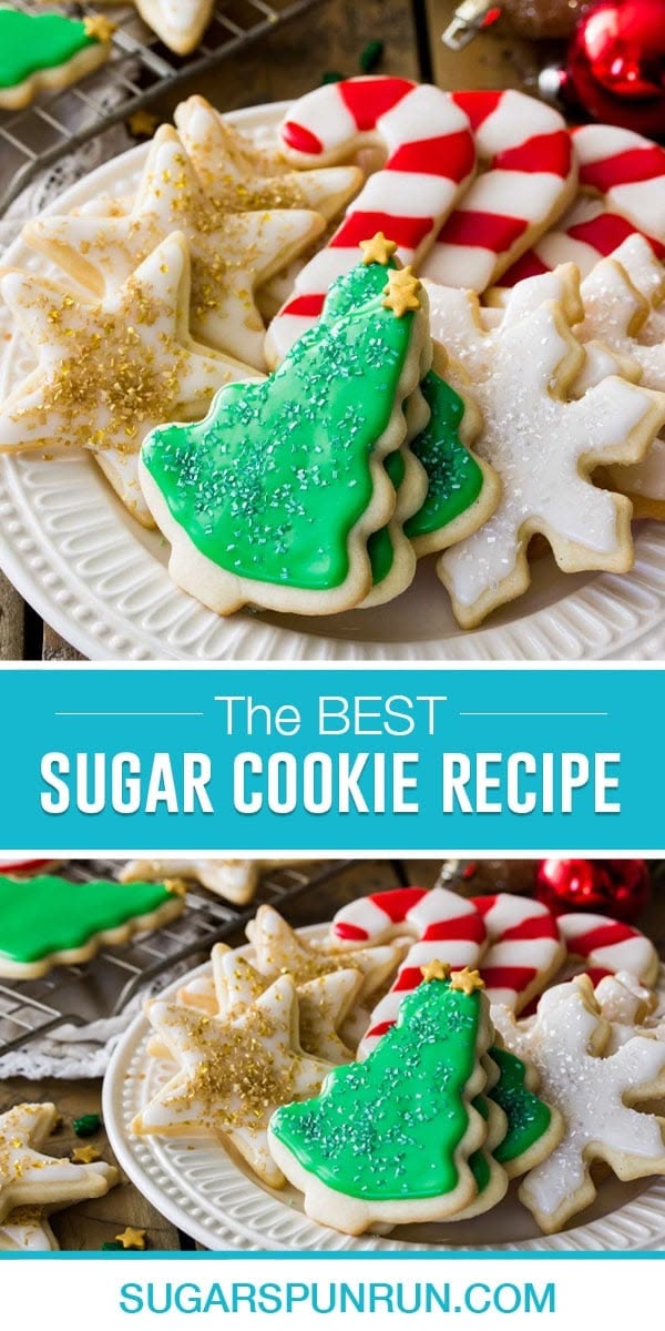 This is the BEST SUGAR COOKIE RECIPE with an easy sugar cook