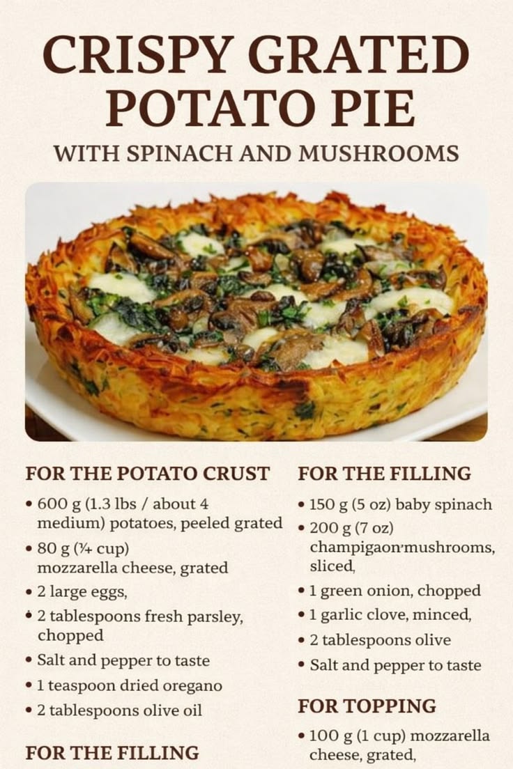 This crispy grated potato pie is the ultimate savory comfort