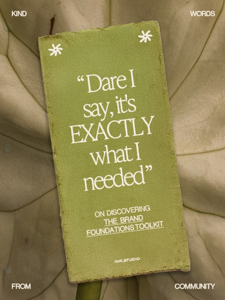 Ever wonder what’s actually inside [The Brand Foundations To