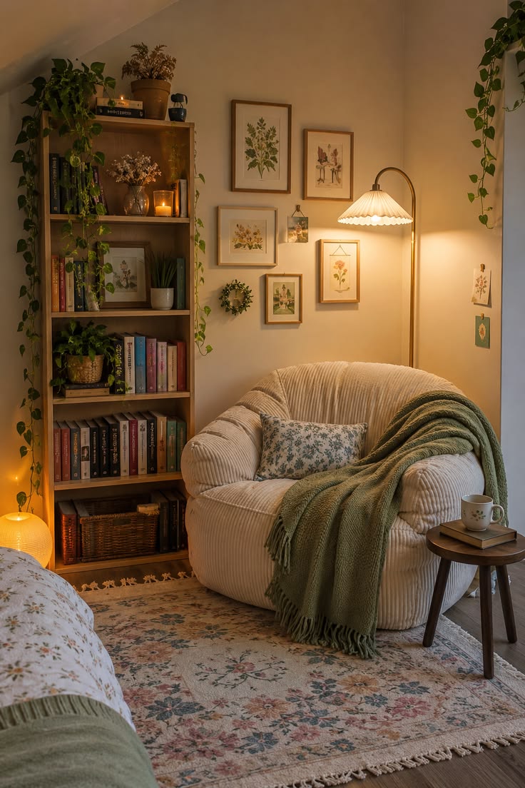 Create your dream reading corner with this cozy aesthetic bo