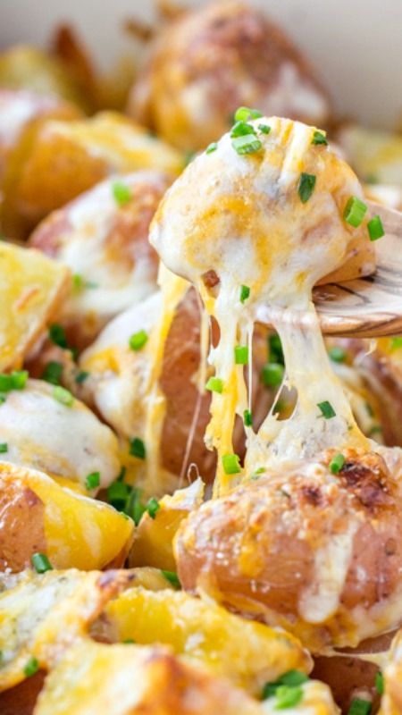 Baked Cheesy Ranch Potatoes ~ Sometimes the best recipes are