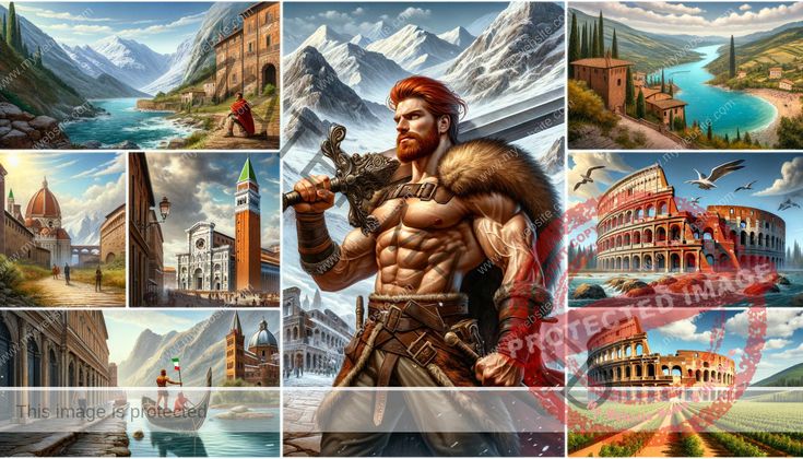 Conan travels Italy, setting the scene for his vibrant adven