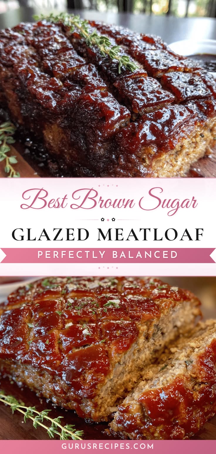 This Brown Sugar Glazed Meatloaf delivers all the cozy, comf