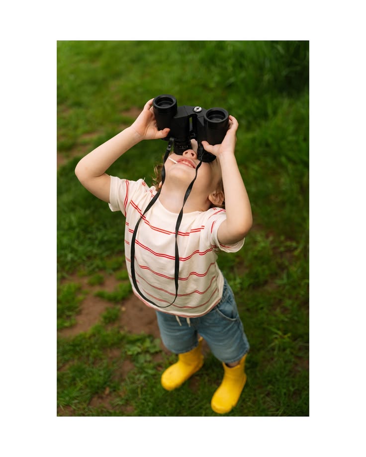 Yellow rain boots, lollipops, airplanes, binoculars, and all