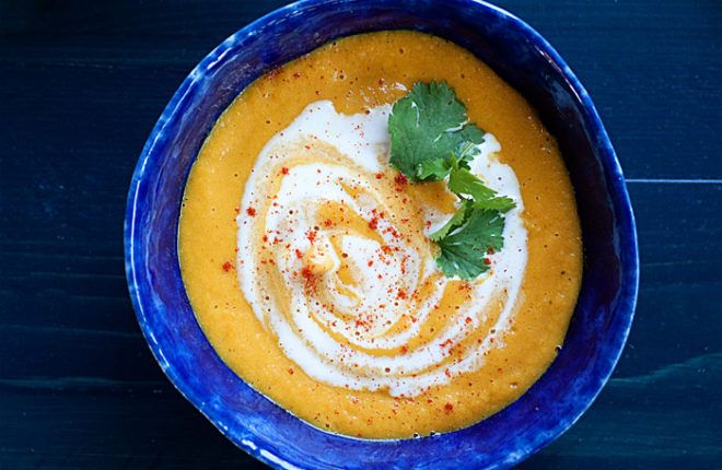 Instant Pot Curried Carrot Red Lentil Soup - Kitchen Treaty