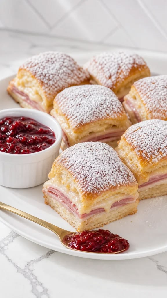 Monte Cristo Sliders Recipe with Hawaiian Rolls
