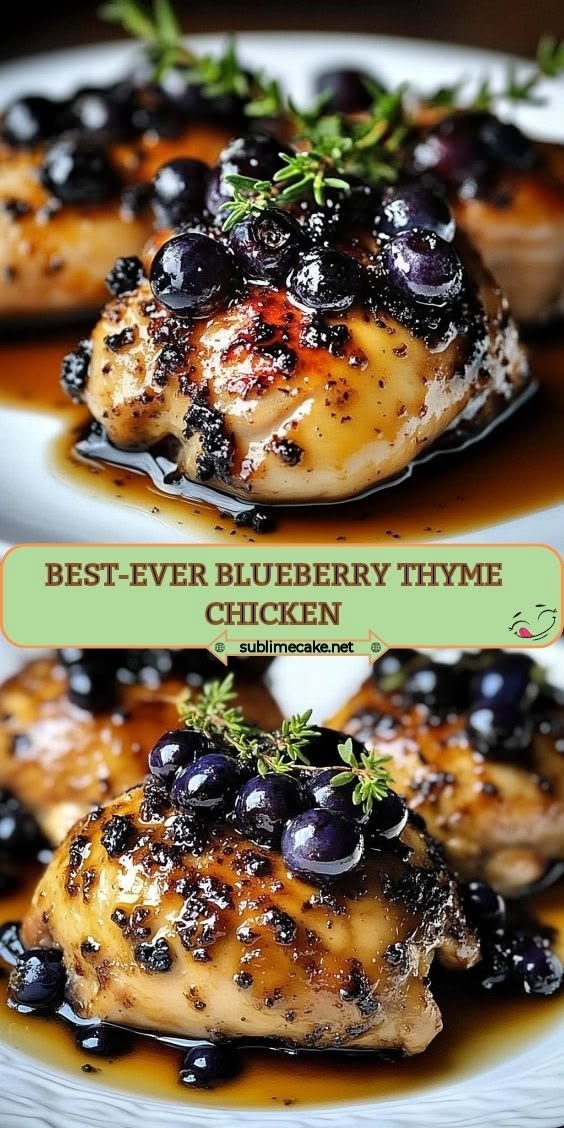 Elevate your dinner with this Best-Ever Blueberry Thyme Chic