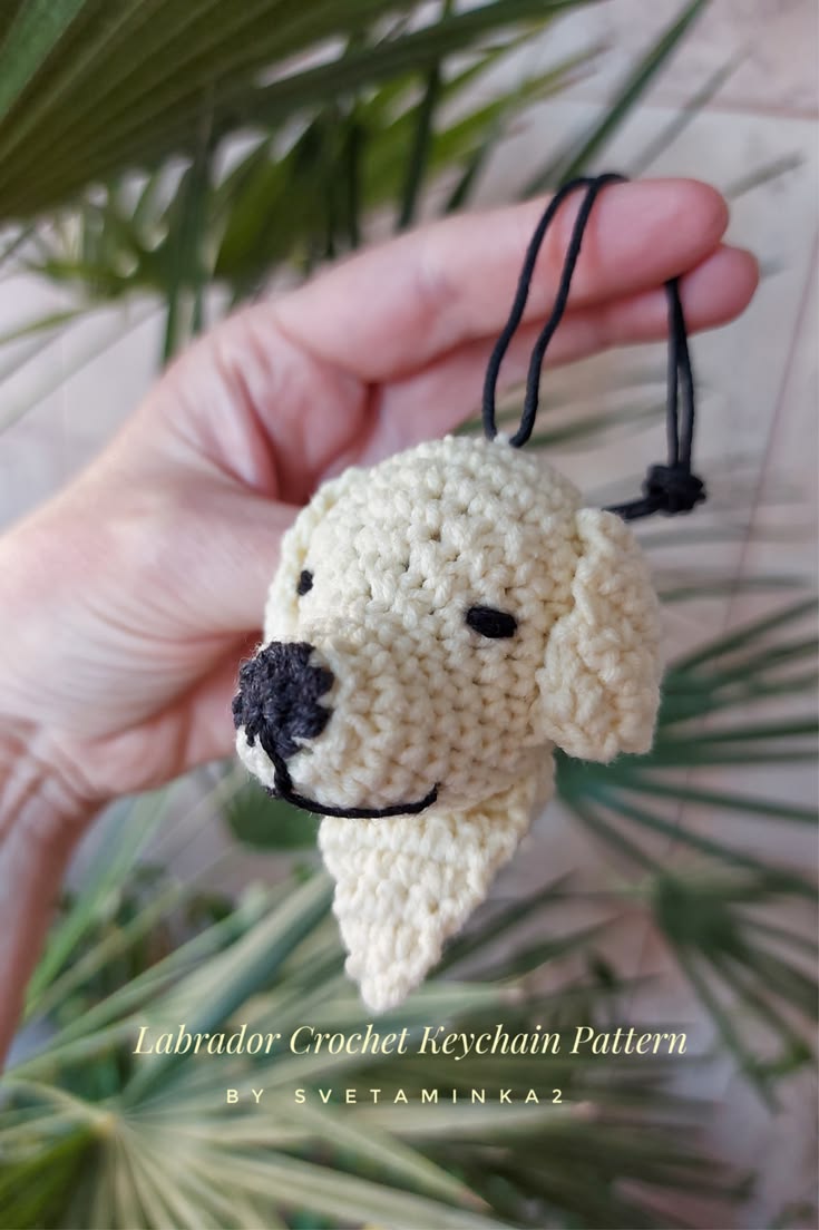 🐕 Crochet an adorable keychain dog in just one evening! 🧶✨ T