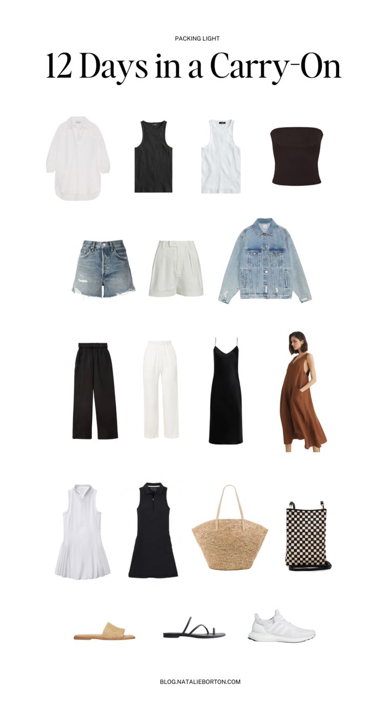 What I Packed for 12 Days in a Carry-On | Natalie Borton