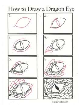 I created this step by step guide on how to draw a dragon ey