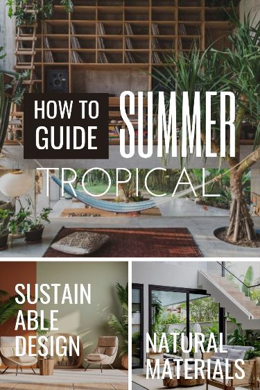 Immerse yourself in the allure of a tropical-inspired home, 