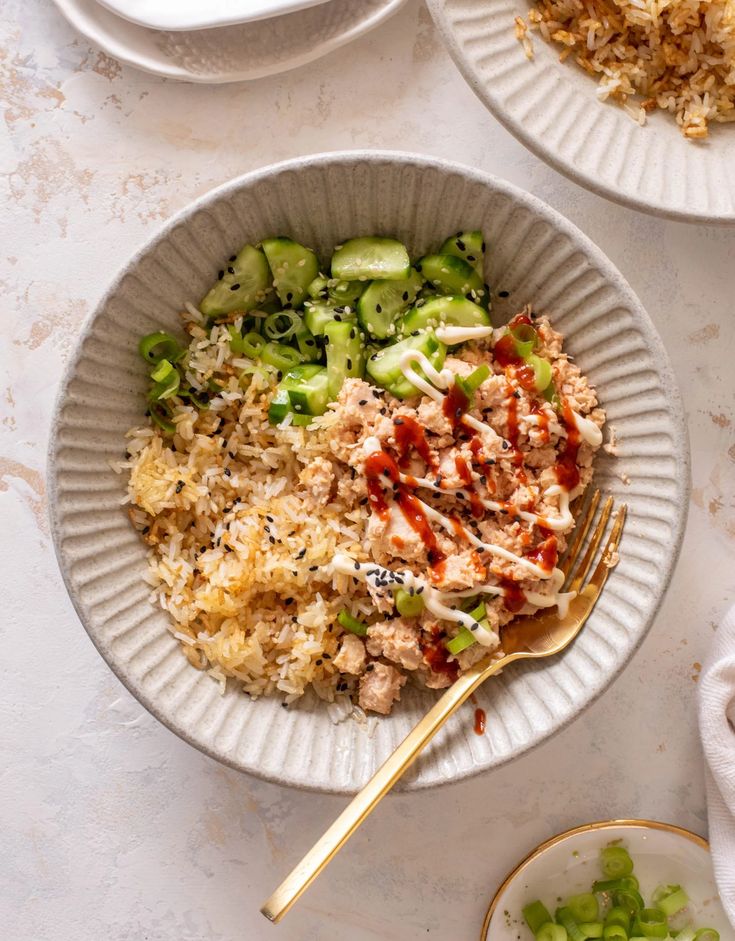 Crispy Rice Bowl with Spicy Tuna.