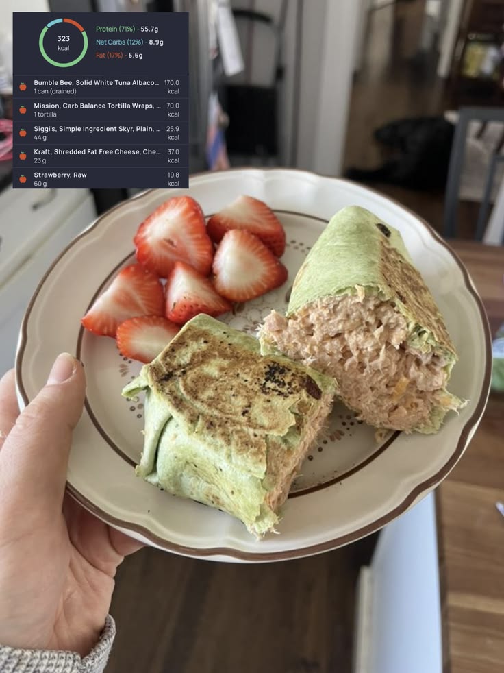 High Protein Lunch option with both sides toasted on a greas