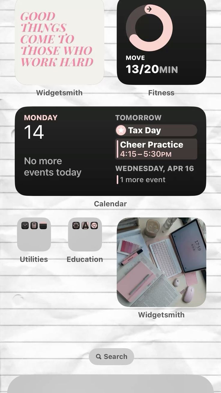 Home screen, ios school, homescreen for school